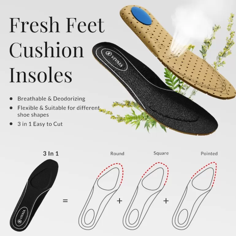 VIVAIA Accessories | Insoles | 3 In 1 Natural Herbs Cushion Insoles |