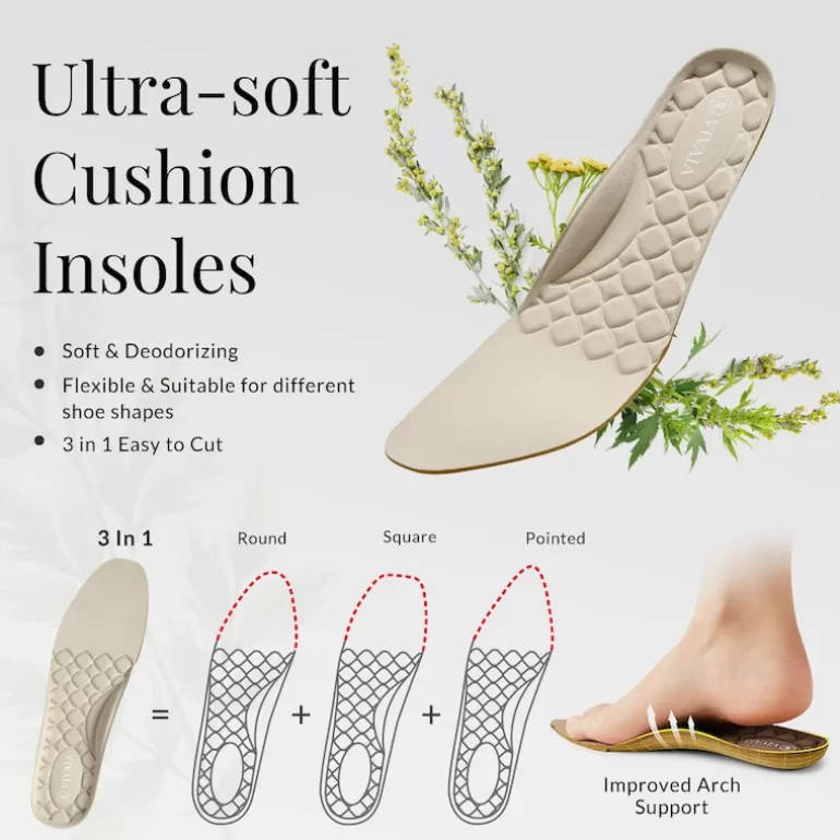 VIVAIA Accessories | Insoles | 3 In 1 Natural Herbs Cushion Insoles |