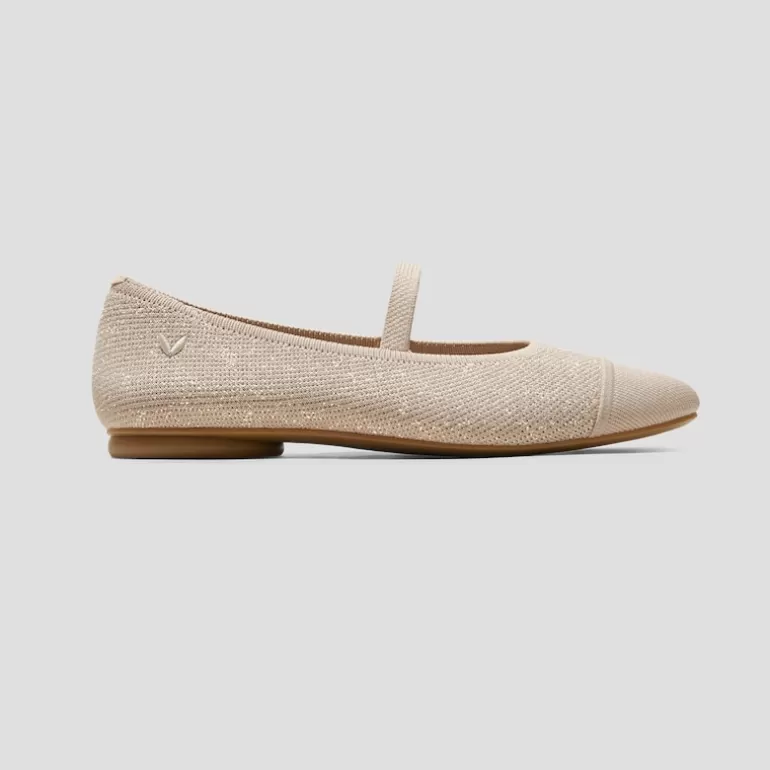 VIVAIA Mary-Jane | Almond-Toe Mary-Jane (Tamia Mary-Jane), Gold, EU43 |