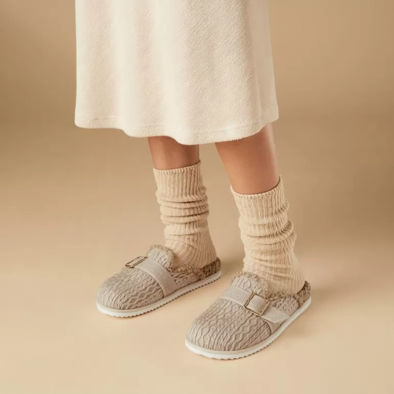 VIVAIA Hazel | Hazel Round-Toe Wool Slippers In |