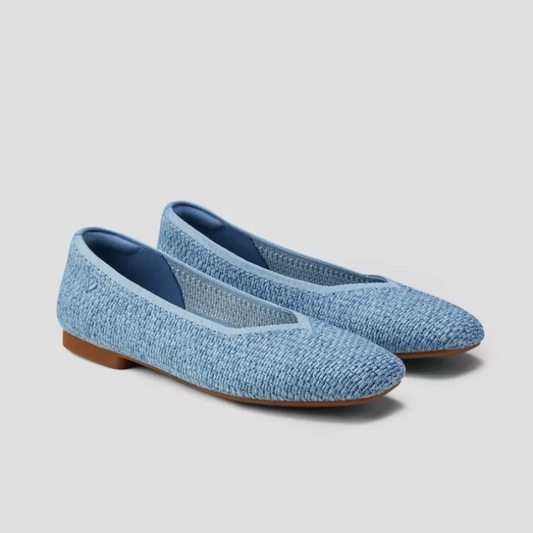 VIVAIA Margot | Margot 2.0 Square-Toe V-Cut Flats In |