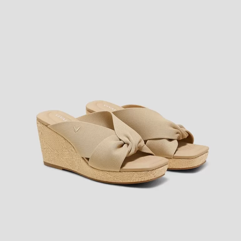 VIVAIA Sally | Square-Toe Wedge Sandals (Laura), MARBLED, EU37 |