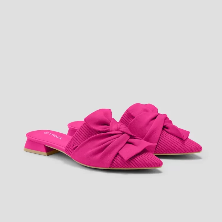 VIVAIA Yaffa | Yaffa Pointed-Toe Knot Sustainable Mules In |