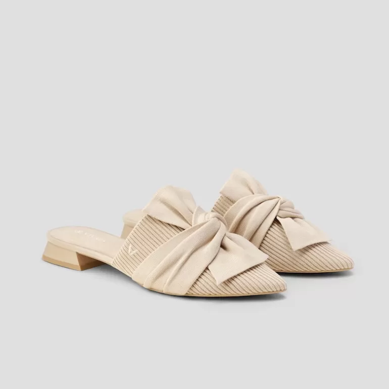 VIVAIA Yaffa | Yaffa Pointed-Toe Knot Sustainable Sandals In |